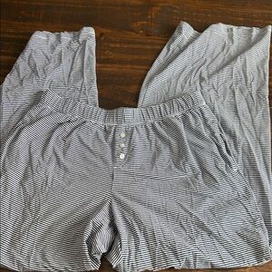 Striped Black and White Women's Pants